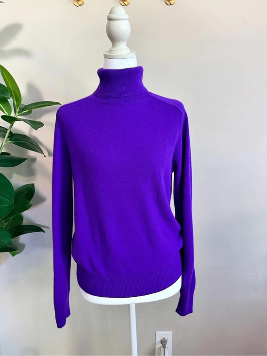 Ann Taylor Sweaters - NWOT Ann Taylor 100% Cashmere Turtleneck Sweater Royal Purple Size M
Old Money